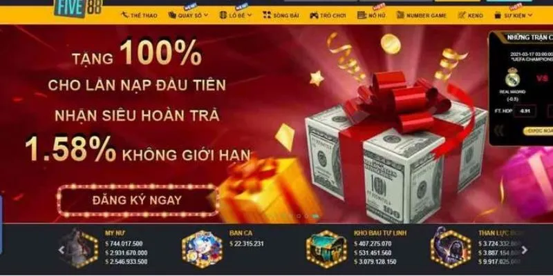 Các chương trình khuyến mãi đỉnh cao tại Five88