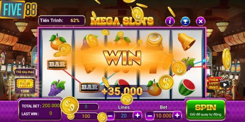 Luật chơi game slot nổ hũ Five88